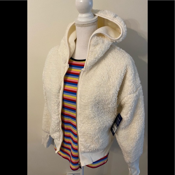 Marika coconut milk shoreline Sherpa jacket size M perfect condition NEW W/tags - Picture 6 of 14